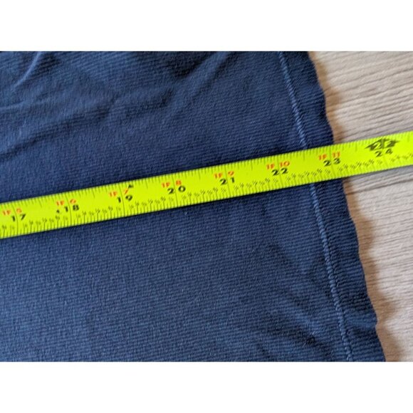 Lauren Ralph Lauren Navy Puff Sleeve Ribbed Knit Top Size M - Picture 5 of 6